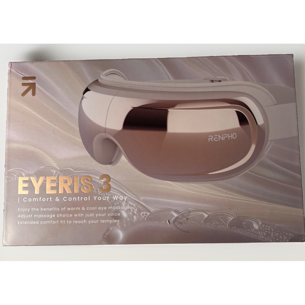 RENPHO Eyeris 3 Rose Gold Warm & Cool Eye Massager Voice Control NOB